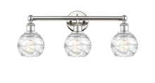 Innovations Lighting 616-3W-PN-G1213-6CL - Athens Deco Swirl - 3 Light - 24 inch - Polished Nickel - Bath Vanity Light