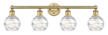 Innovations Lighting 616-4W-BB-G1213-6CL - Athens Deco Swirl - 4 Light - 33 inch - Brushed Brass - Bath Vanity Light