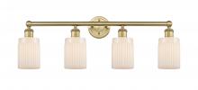 Innovations Lighting 616-4W-BB-G341 - Hadley - 4 Light - 32 inch - Brushed Brass - Bath Vanity Light