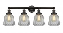 Innovations Lighting 616-4W-OB-G142 - Chatham - 4 Light - 34 inch - Oil Rubbed Bronze - Bath Vanity Light