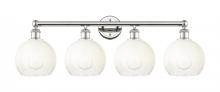 Innovations Lighting 616-4W-PN-G483-8OP - Brookhaven Globe - 4 Light - 35 inch - Polished Nickel - Bath Vanity Light