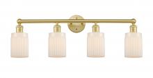 Innovations Lighting 616-4W-SG-G341 - Hadley - 4 Light - 32 inch - Satin Gold - Bath Vanity Light