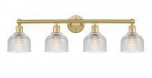 Innovations Lighting 616-4W-SG-G412 - Dayton - 4 Light - 33 inch - Satin Gold - Bath Vanity Light