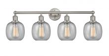 Innovations Lighting 616-4W-SN-G104 - Belfast - 4 Light - 33 inch - Brushed Satin Nickel - Bath Vanity Light