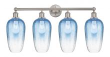 Innovations Lighting 616-4W-SN-G484-7SB - Brookhaven Flute - 4 Light - 34 inch - Brushed Satin Nickel - Bath Vanity Light