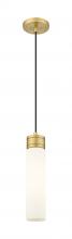 Innovations Lighting 617-1P-BB-G617-11SWH - Boreas - 1 Light - 3 inch - Brushed Brass - Cord Hung - Mini Pendant