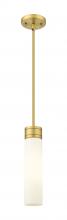 Innovations Lighting 617-1S-BB-G617-11SWH - Boreas - 1 Light - 3 inch - Brushed Brass - Stem Hung - Mini Pendant