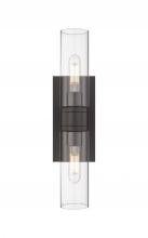 Innovations Lighting 617-2W-OB-G617-8CL - Boreas - 2 Light - 18 inch - Oil Rubbed Bronze - Bath Vanity Light