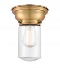 Innovations Lighting 623-1F-BB-G312 - Dover - 1 Light - 6 inch - Brushed Brass - Flush Mount