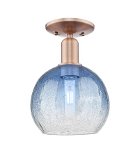 Innovations Lighting 716-1C-AC-G483-8SB - Brookhaven Globe - 1 Light - 6 inch - Antique Copper - Semi-Flush Mount