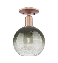 Innovations Lighting 716-1C-AC-G483-8SL - Brookhaven Globe - 1 Light - 6 inch - Antique Copper - Semi-Flush Mount