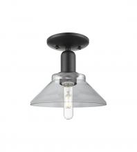 Innovations Lighting 716-1C-BK-G132 - Orwell - 1 Light - 8 inch - Matte Black - Semi-Flush Mount
