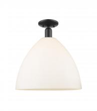 Innovations Lighting 716-1C-BK-GBD-161 - Bristol - 1 Light - 16 inch - Matte Black - Semi-Flush Mount