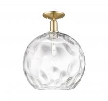 Innovations Lighting 716-1C-CB-G1215-14 - Athens Water Glass - 1 Light - 13 inch - Champagne Bronze - Semi-Flush Mount