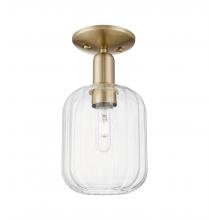 Innovations Lighting 716-1C-CB-G460-7CL - Preston Cylinder - 1 Light - 6 inch - Champagne Bronze - Semi-Flush Mount