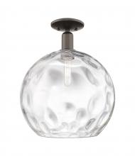 Innovations Lighting 716-1C-OB-G1215-14 - Athens Water Glass - 1 Light - 13 inch - Oil Rubbed Bronze - Semi-Flush Mount