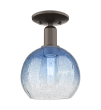 Innovations Lighting 716-1C-OB-G483-8SB - Brookhaven Globe - 1 Light - 6 inch - Oil Rubbed Bronze - Semi-Flush Mount