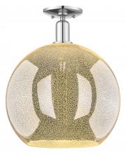 Innovations Lighting 716-1C-PC-G128-14 - Athens - 1 Light - 14 inch - Polished Chrome - Semi-Flush Mount