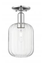 Innovations Lighting 716-1C-PC-G460-7CL - Preston Cylinder - 1 Light - 6 inch - Polished Chrome - Semi-Flush Mount