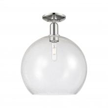 Innovations Lighting 716-1C-PN-G124-14 - Athens - 1 Light - 14 inch - Polished Nickel - Semi-Flush Mount