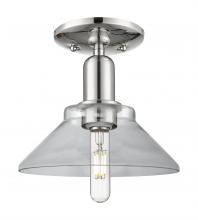 Innovations Lighting 716-1C-PN-G132 - Orwell - 1 Light - 8 inch - Polished Nickel - Semi-Flush Mount