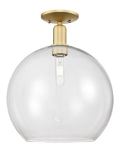 Innovations Lighting 716-1C-SG-G122-14 - Athens - 1 Light - 14 inch - Satin Gold - Semi-Flush Mount