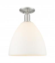 Innovations Lighting 716-1C-SN-GBD-121 - Bristol - 1 Light - 12 inch - Brushed Satin Nickel - Semi-Flush Mount