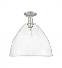 Innovations Lighting 716-1C-SN-GBD-164 - Bristol - 1 Light - 16 inch - Brushed Satin Nickel - Semi-Flush Mount