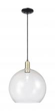 Innovations Lighting 716-1P-BAB-G124-14 - Athens - 1 Light - 14 inch - Black Antique Brass - Cord hung - Mini Pendant