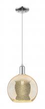Innovations Lighting 716-1P-PC-G128-10 - Athens - 1 Light - 10 inch - Polished Chrome - Cord hung - Mini Pendant