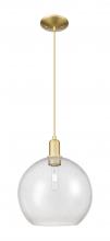 Innovations Lighting 716-1P-SG-G124-12 - Athens - 1 Light - 12 inch - Satin Gold - Cord hung - Mini Pendant