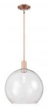 Innovations Lighting 716-1S-AC-G122-14 - Athens - 1 Light - 14 inch - Antique Copper - Stem hung - Mini Pendant