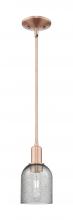 Innovations Lighting 716-1S-AC-G257 - Caledonia - 1 Light - 5 inch - Antique Copper - Stem hung - Mini Pendant