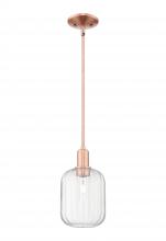 Innovations Lighting 716-1S-AC-G460-7CL - Preston Cylinder - 1 Light - 6 inch - Antique Copper - Mini Pendant