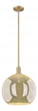 Innovations Lighting 716-1S-BB-G128-14 - Athens - 1 Light - 14 inch - Brushed Brass - Stem hung - Mini Pendant