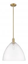 Innovations Lighting 716-1S-BB-GBD-162 - Bristol - 1 Light - 16 inch - Brushed Brass - Stem hung - Mini Pendant