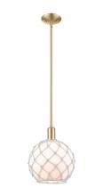 Innovations Lighting 716-1S-CB-G121-10RW - Farmhouse Rope - 1 Light - 10 inch - Champagne Bronze - Stem hung - Mini Pendant