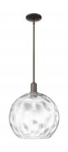 Innovations Lighting 716-1S-OB-G1215-14 - Athens Water Glass - 1 Light - 13 inch - Oil Rubbed Bronze - Stem hung - Mini Pendant