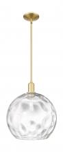 Innovations Lighting 716-1S-SG-G1215-14 - Athens Water Glass - 1 Light - 13 inch - Satin Gold - Stem hung - Mini Pendant