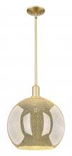 Innovations Lighting 716-1S-SG-G128-14 - Athens - 1 Light - 14 inch - Satin Gold - Stem hung - Mini Pendant