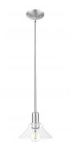 Innovations Lighting 716-1S-SN-G132 - Orwell - 1 Light - 8 inch - Brushed Satin Nickel - Stem hung - Mini Pendant