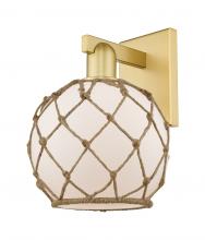 Innovations Lighting 716-1W-SG-G121-8RB - Farmhouse Rope - 1 Light - 8 inch - Satin Gold - Sconce