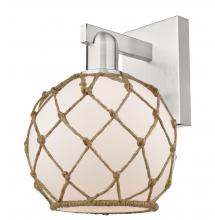 Innovations Lighting 716-1W-SN-G121-8RB - Farmhouse Rope - 1 Light - 8 inch - Brushed Satin Nickel - Sconce