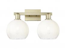 Innovations Lighting 716-2W-AB-G483-8OP - Brookhaven Globe - 2 Light - 16 inch - Antique Brass - Bath Vanity Light