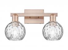 Innovations Lighting 716-2W-AC-G1215-6 - Athens Water Glass - 2 Light - 17 inch - Antique Copper - Bath Vanity Light