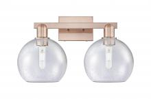 Innovations Lighting 716-2W-AC-G124-8 - Athens - 2 Light - 19 inch - Antique Copper - Bath Vanity Light