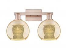 Innovations Lighting 716-2W-AC-G128-8 - Athens - 2 Light - 19 inch - Antique Copper - Bath Vanity Light