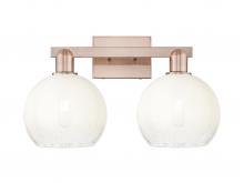 Innovations Lighting 716-2W-AC-G483-8OP - Brookhaven Globe - 2 Light - 16 inch - Antique Copper - Bath Vanity Light