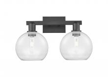 Innovations Lighting 716-2W-BK-G122-8 - Athens - 2 Light - 19 inch - Matte Black - Bath Vanity Light