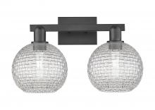 Innovations Lighting 716-2W-BK-G122C-8CL - Athens - 2 Light - 19 inch - Matte Black - Bath Vanity Light